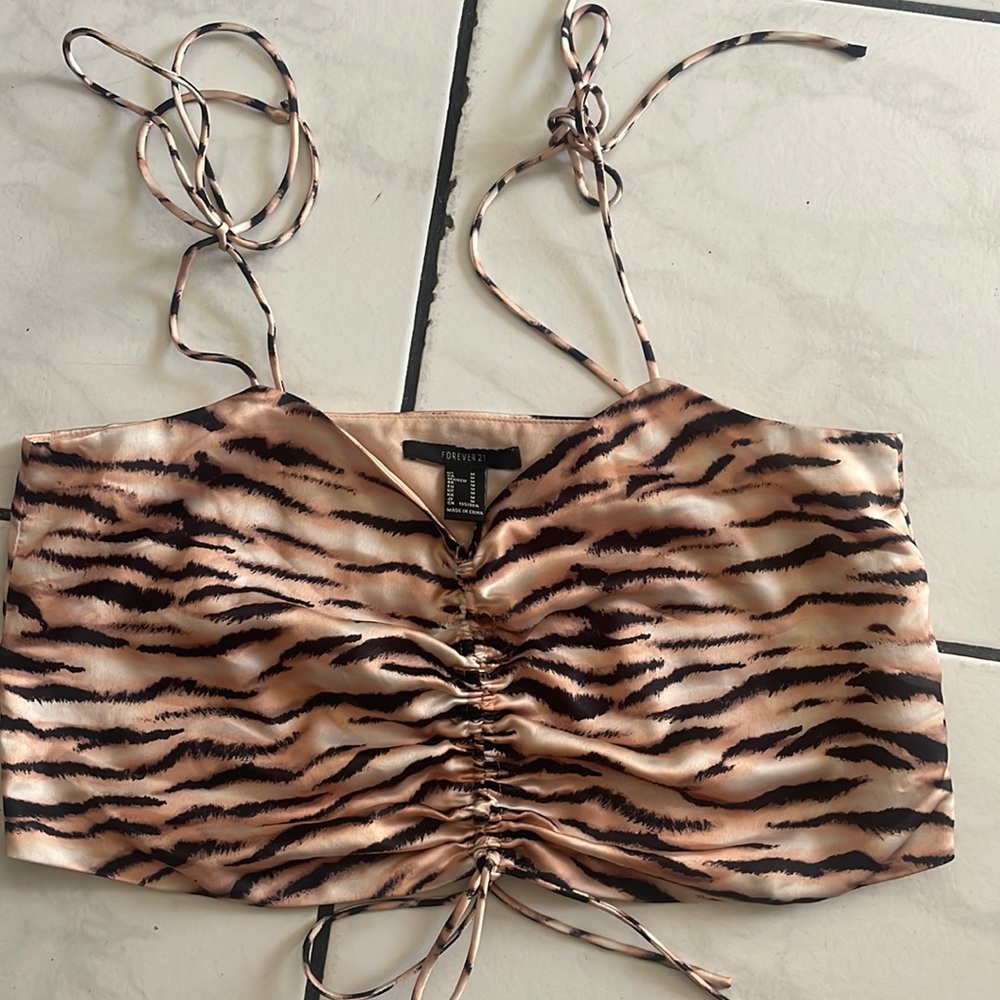 Forever21 Tiger Print Tank Top